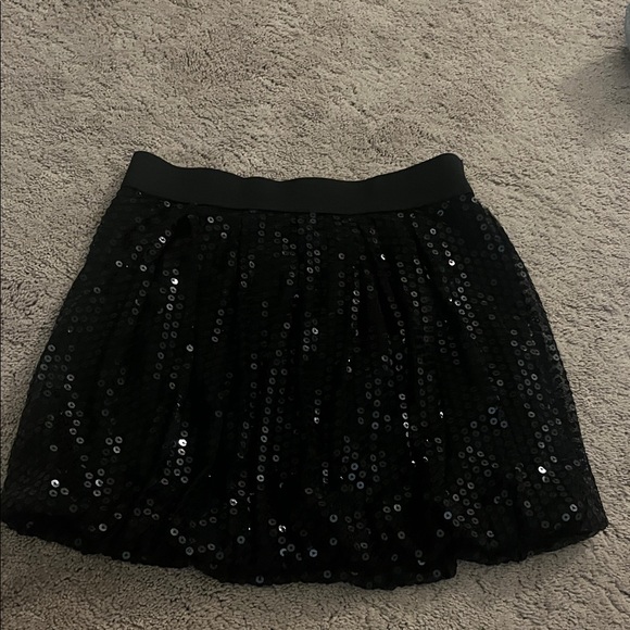 Amy Byer Black Sequin Skirt - Picture 1 of 1